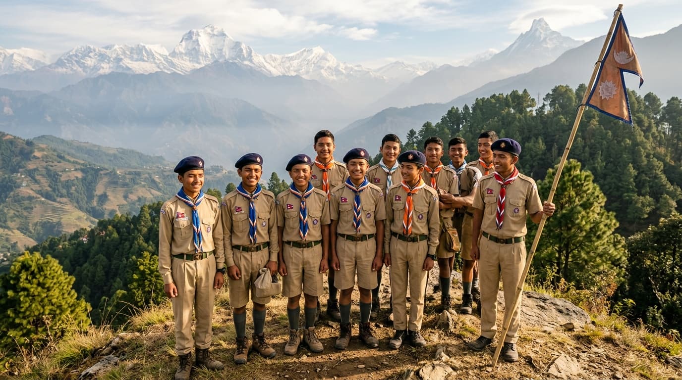 Nepali scouts in official uniform by SG Garment